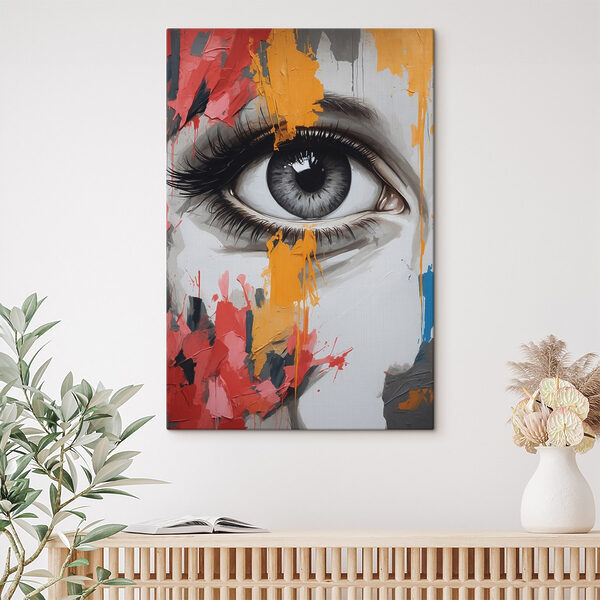 Egy nő szemének festménye’s eye Egy nő szemének festménye’s eye