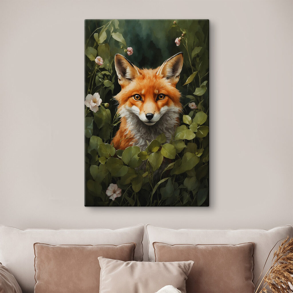 Fox in a bush