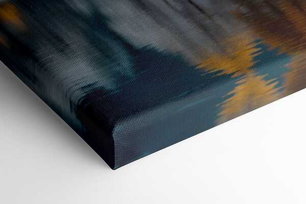 Lake with trees and snow