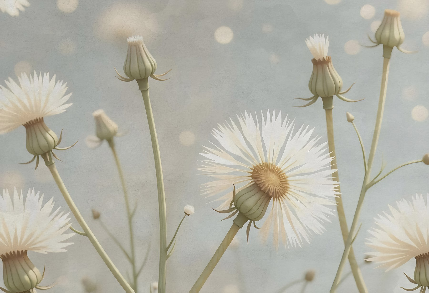 Delicate flowers in soft hues Delicate flowers in soft hues