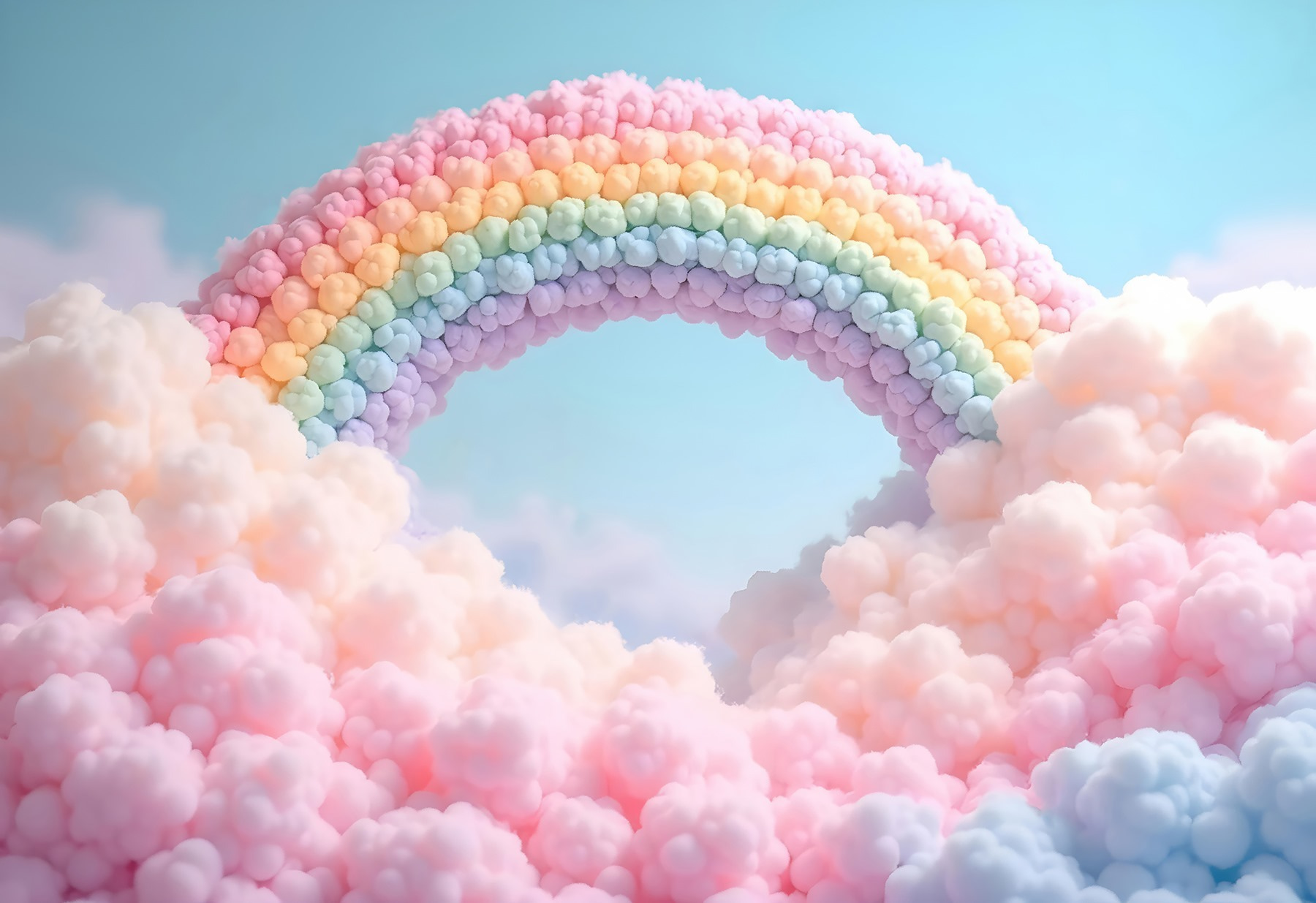 Rainbow made of clouds Rainbow made of clouds