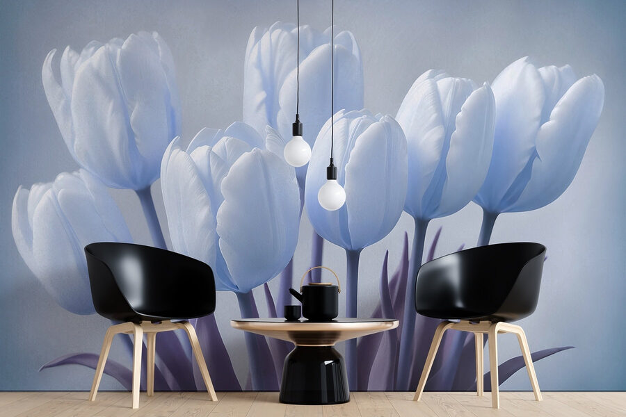 Fehér tulipánok csoportja