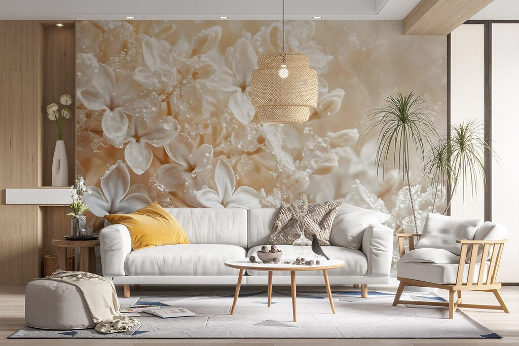 Delicate petals embrace morning dew