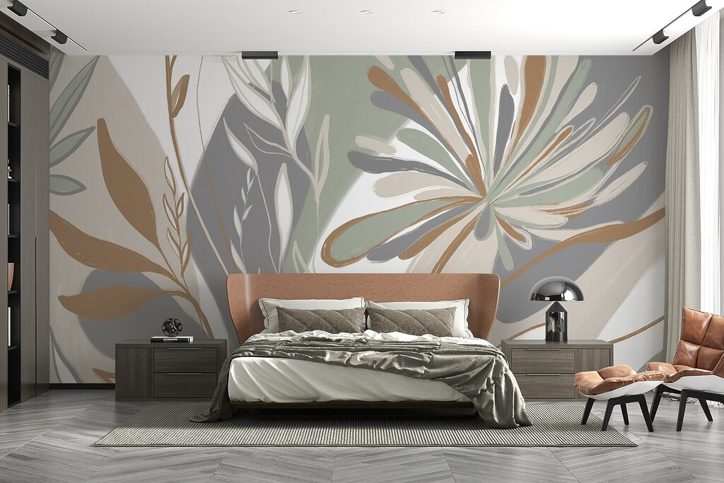 Nature-inspired abstract floral design