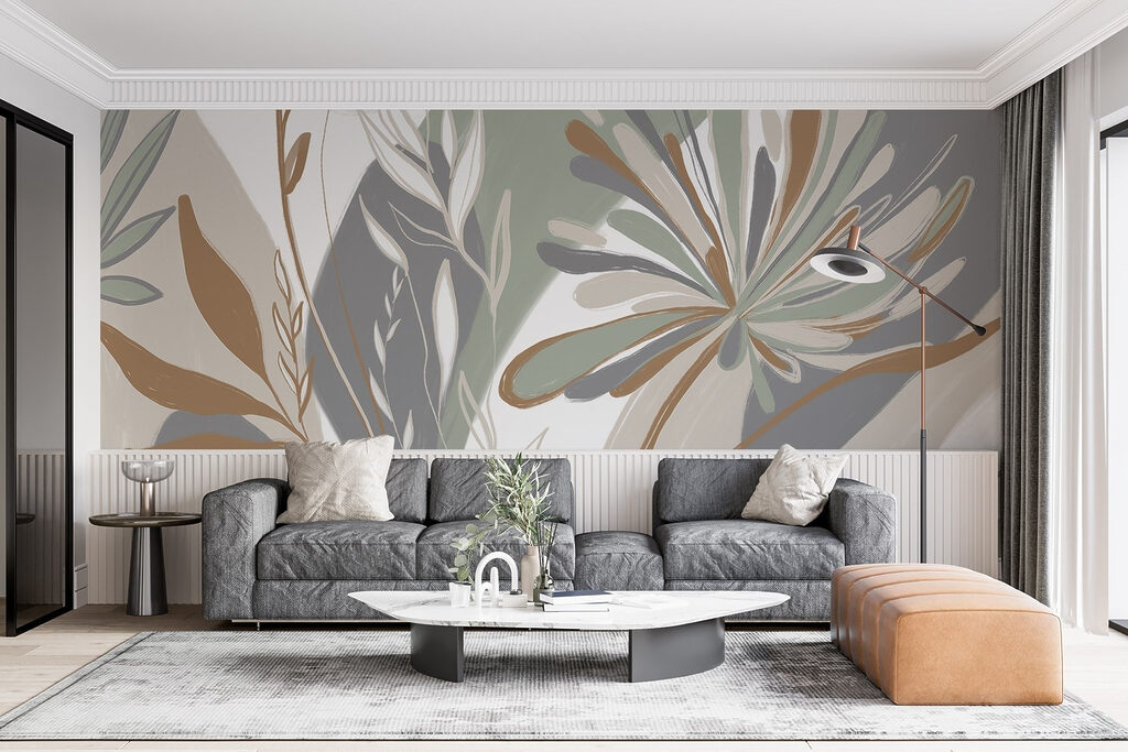 Nature-inspired abstract floral design