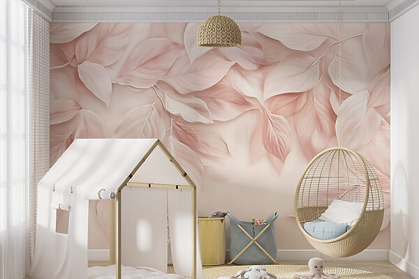 Fotótapéta Fotótapéta Finom levelek lágy árnyalatokban (Cikkszám: w02549)