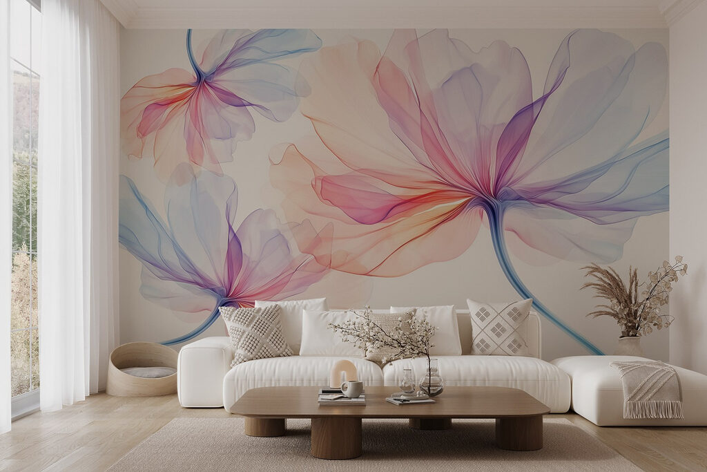 Delicate petals in soft hues