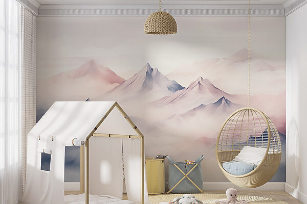 Mountain range with clouds Mountain range with clouds