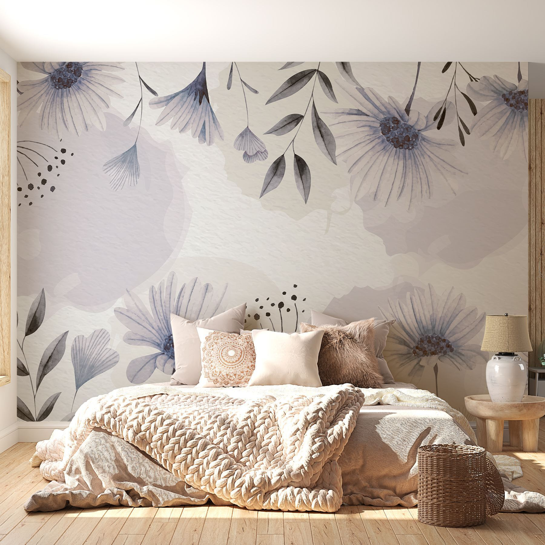 Delicate floral watercolor design