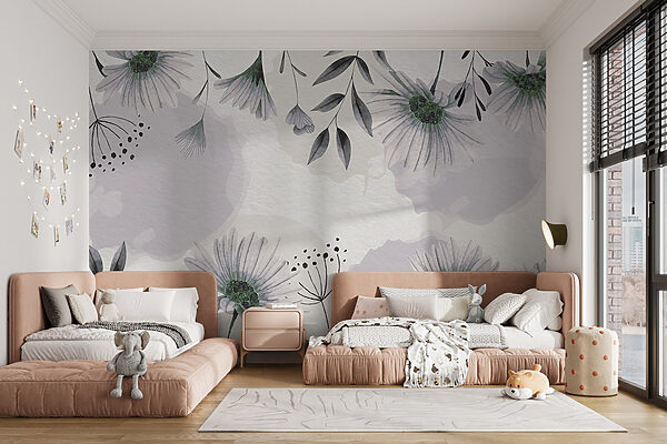 Finom virágos akvarell mintás design Finom virágos akvarell mintás design