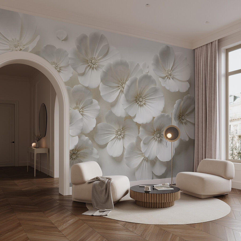 Group of white flowers