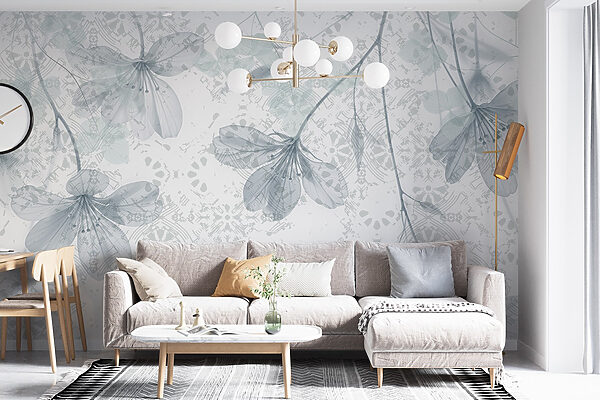 Delicate blooms on a soft background