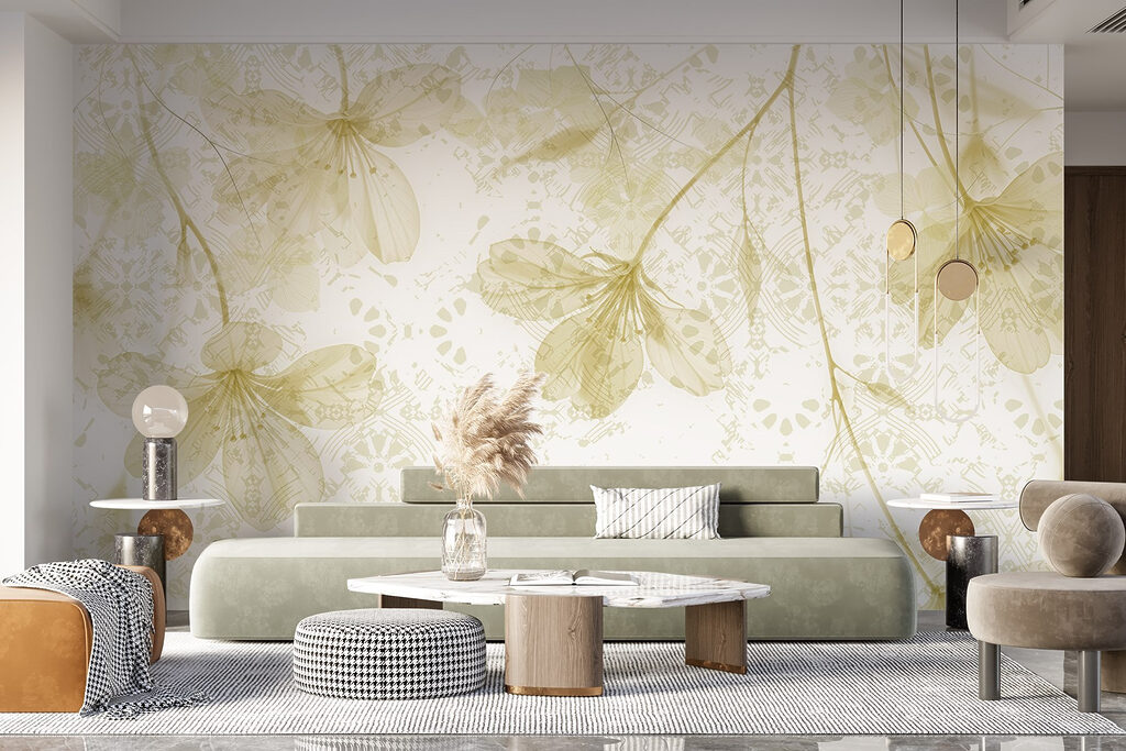 Delicate blooms in soft pastels
