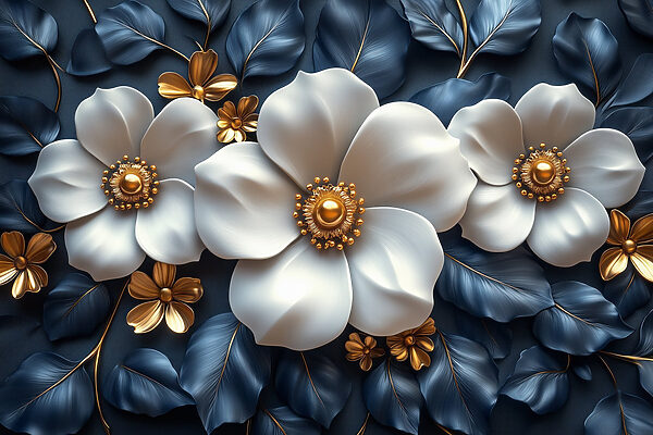 Elegant floral arrangement on textured background