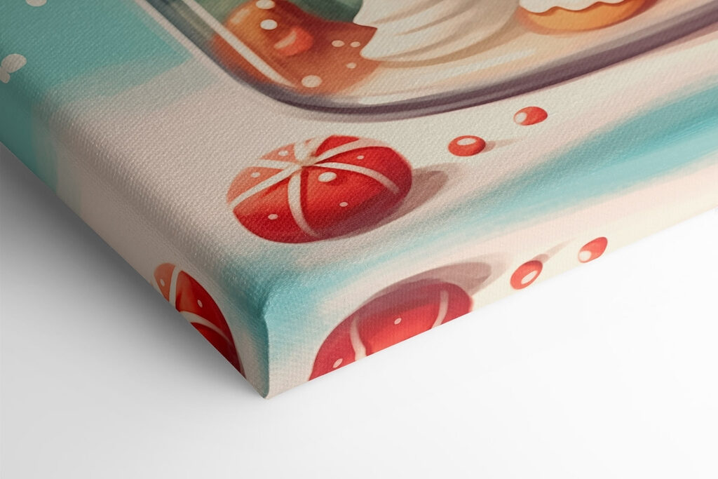 Jar of cookies with a red bow