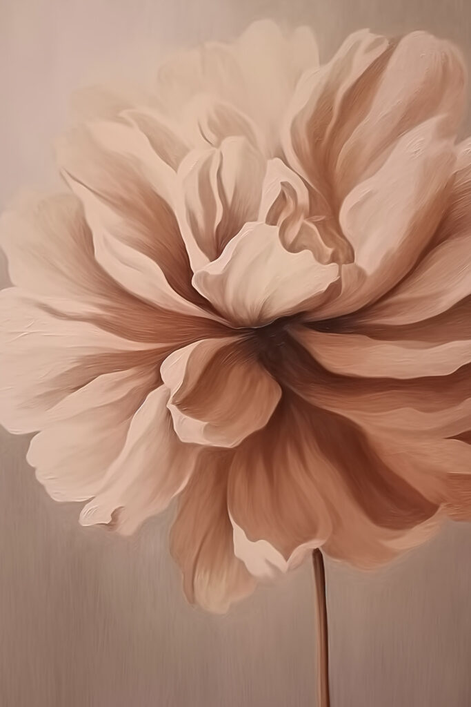 Delicate bloom in soft tones