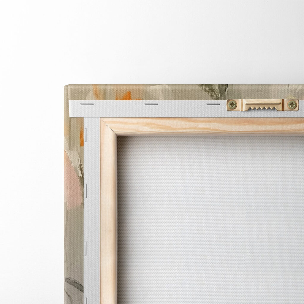 Painting of flowers on a wall