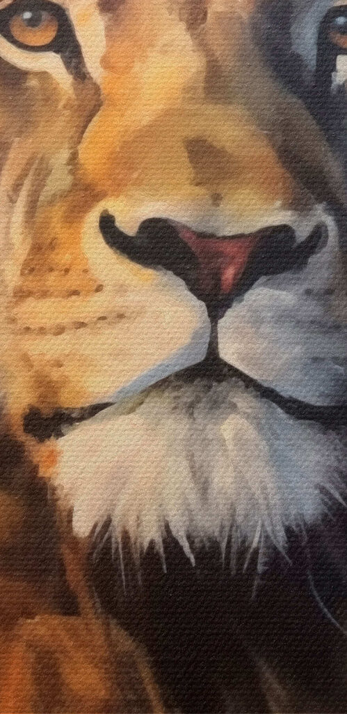 Painting of a lion