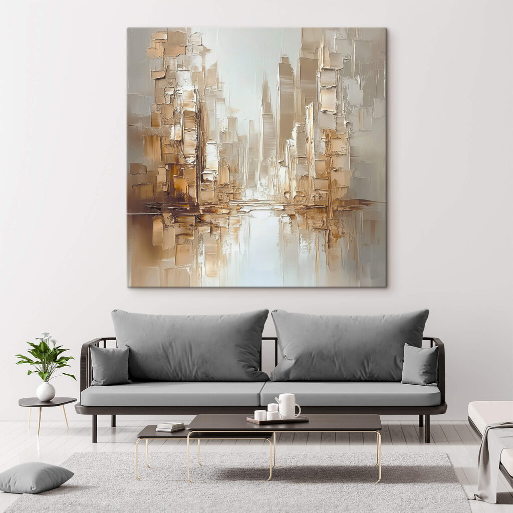 Painting of a city