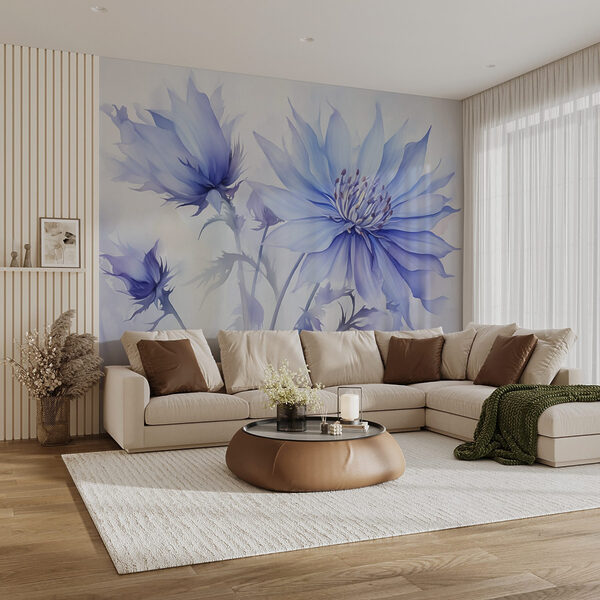 Fotótapéta Finom kék szirmok lágy árnyalatokban (Cikkszám: w02710) Fotótapéta Fotótapéta Finom kék szirmok lágy árnyalatokban (Cikkszám: w02710)