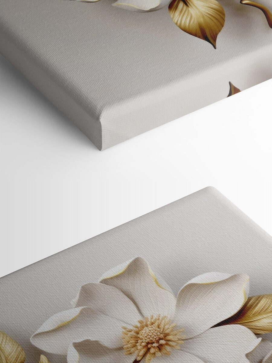 Elegáns virágos design finom textúrákkal