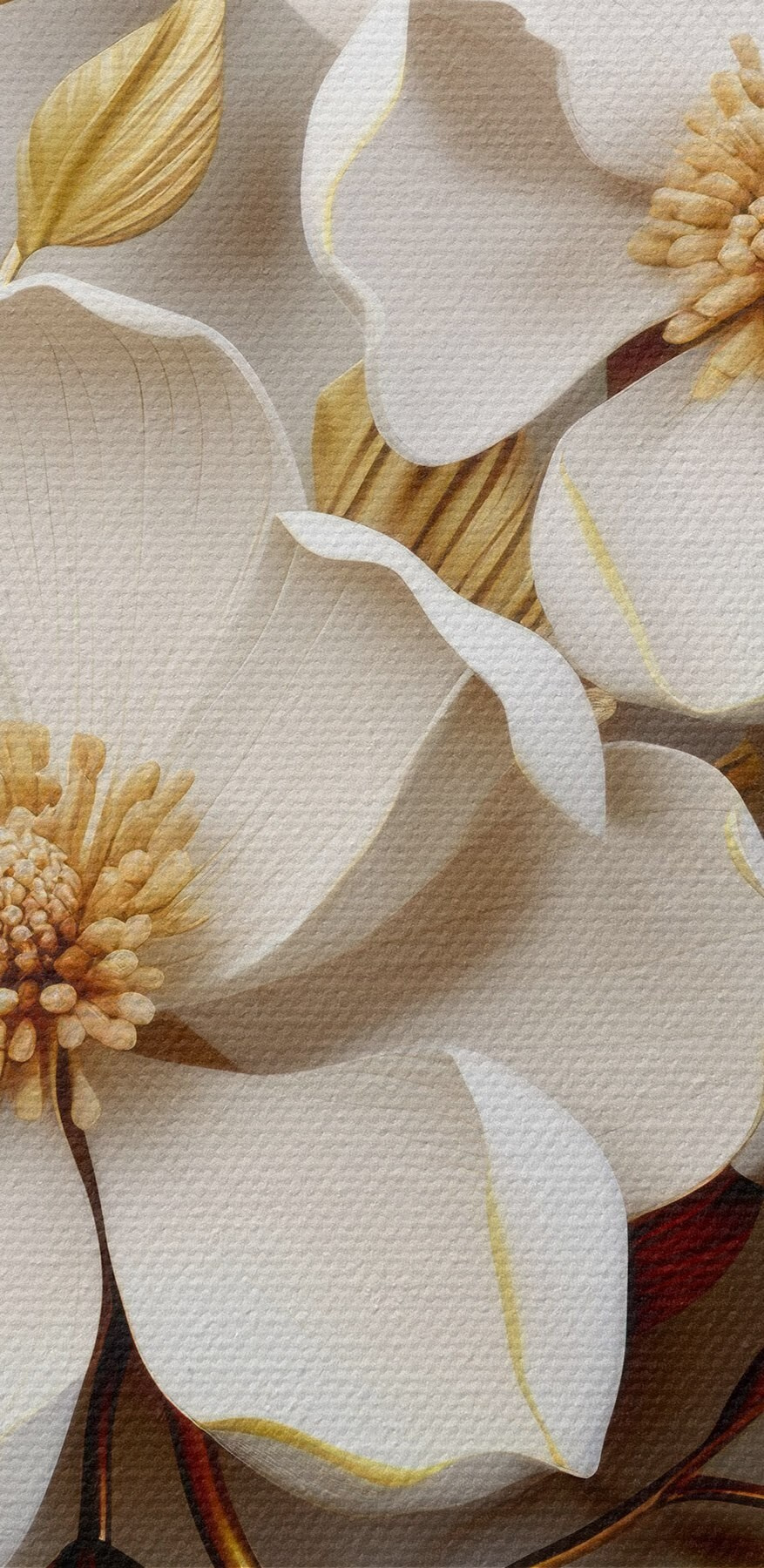 Elegáns virágos design finom textúrákkal