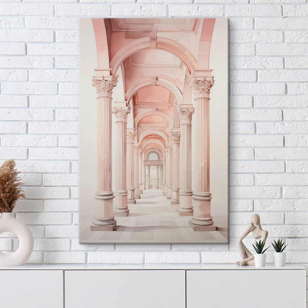 Long corridor with columns