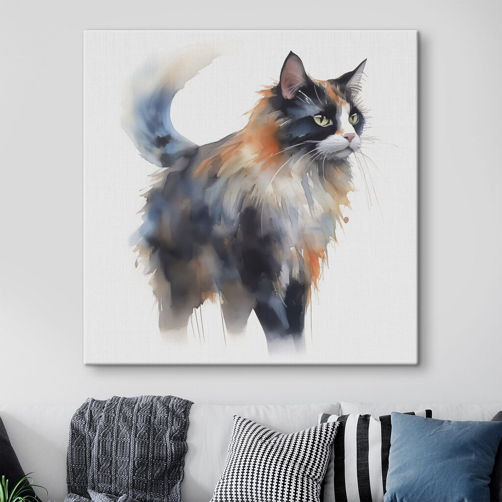 Cat with long whiskers