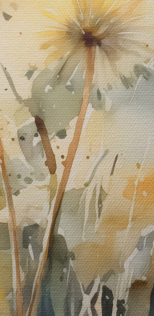 Watercolor of flowers