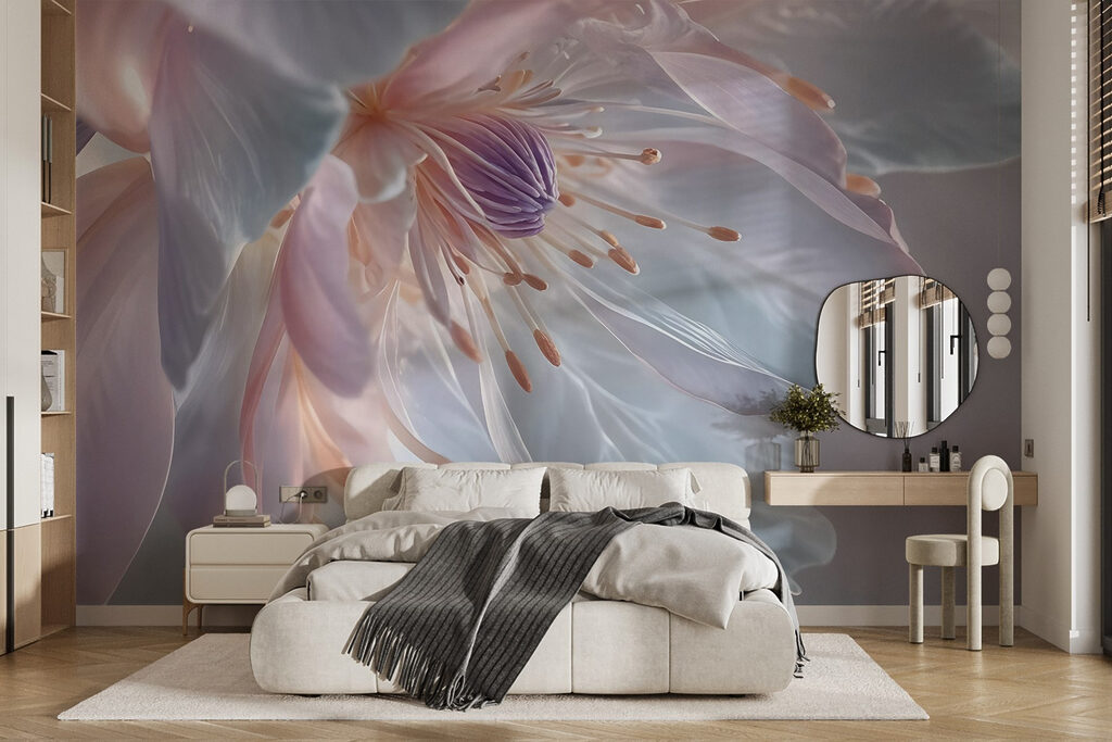 Delicate petals in soft colors