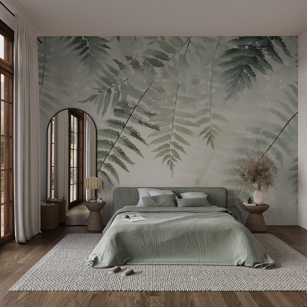 Delicate ferns against soft background Delicate ferns against soft background