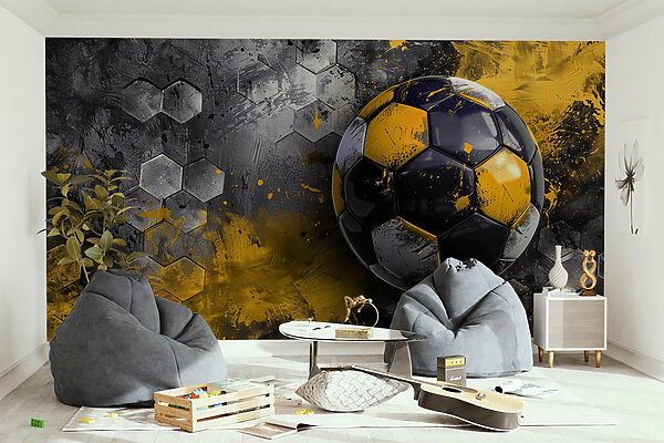 Futball labda a falon Futball labda a falon