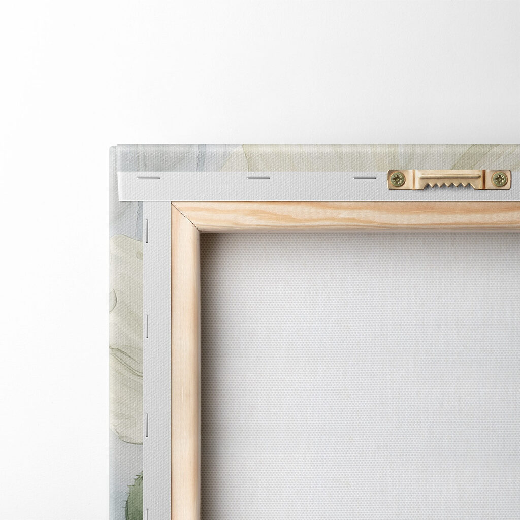 Painting of flowers on a blue background