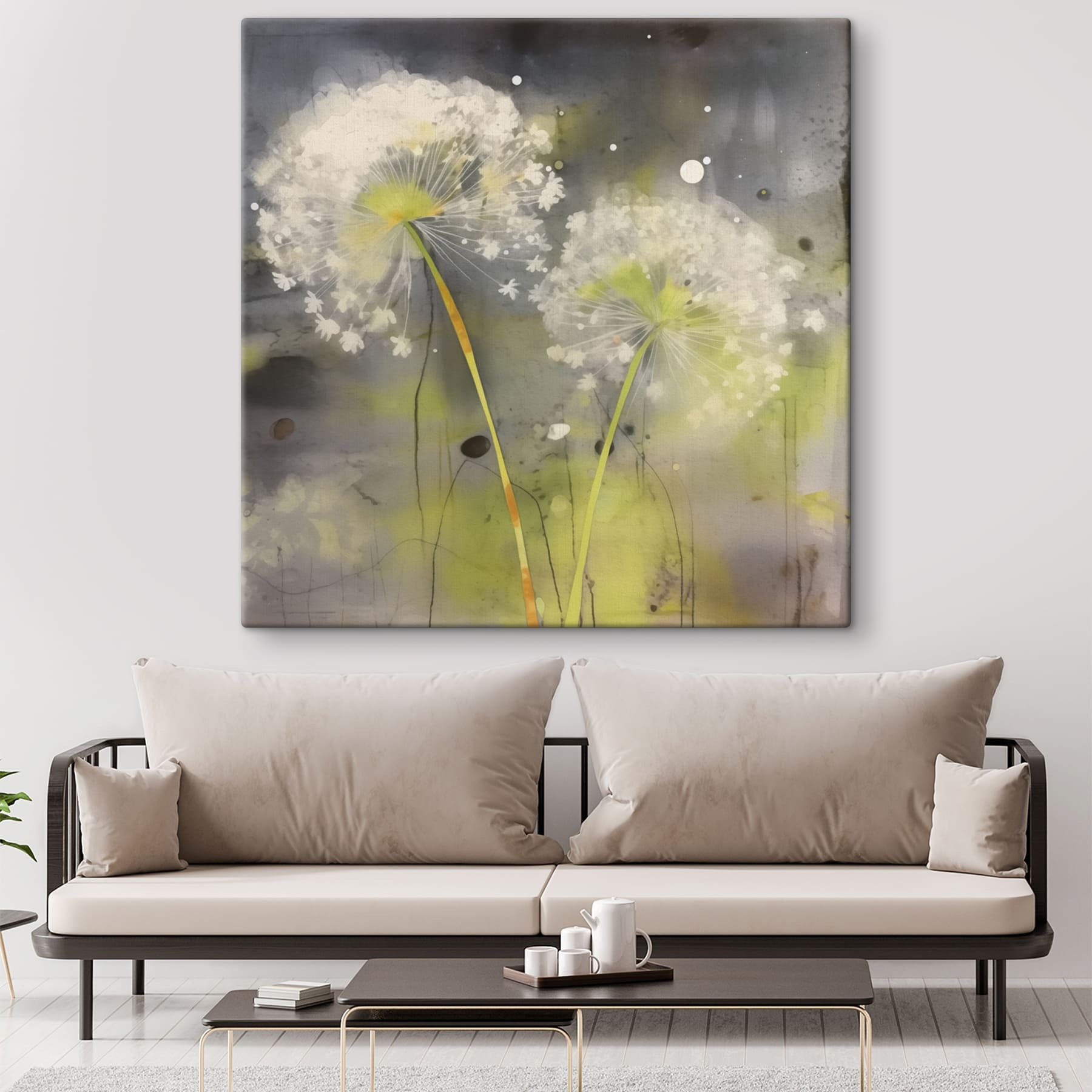 Delicate white flowers in soft hues