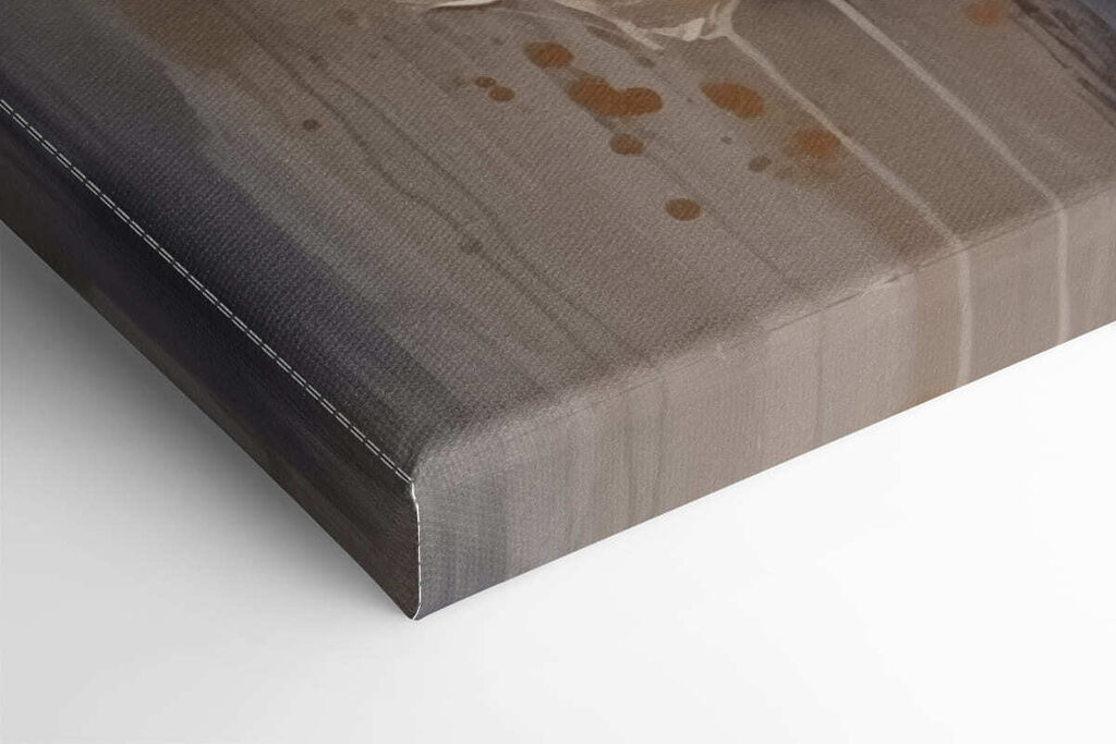 Painting of flowers on a grey background