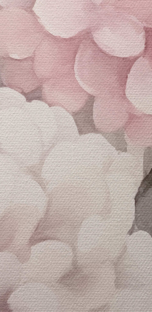 Painting of pink flowers