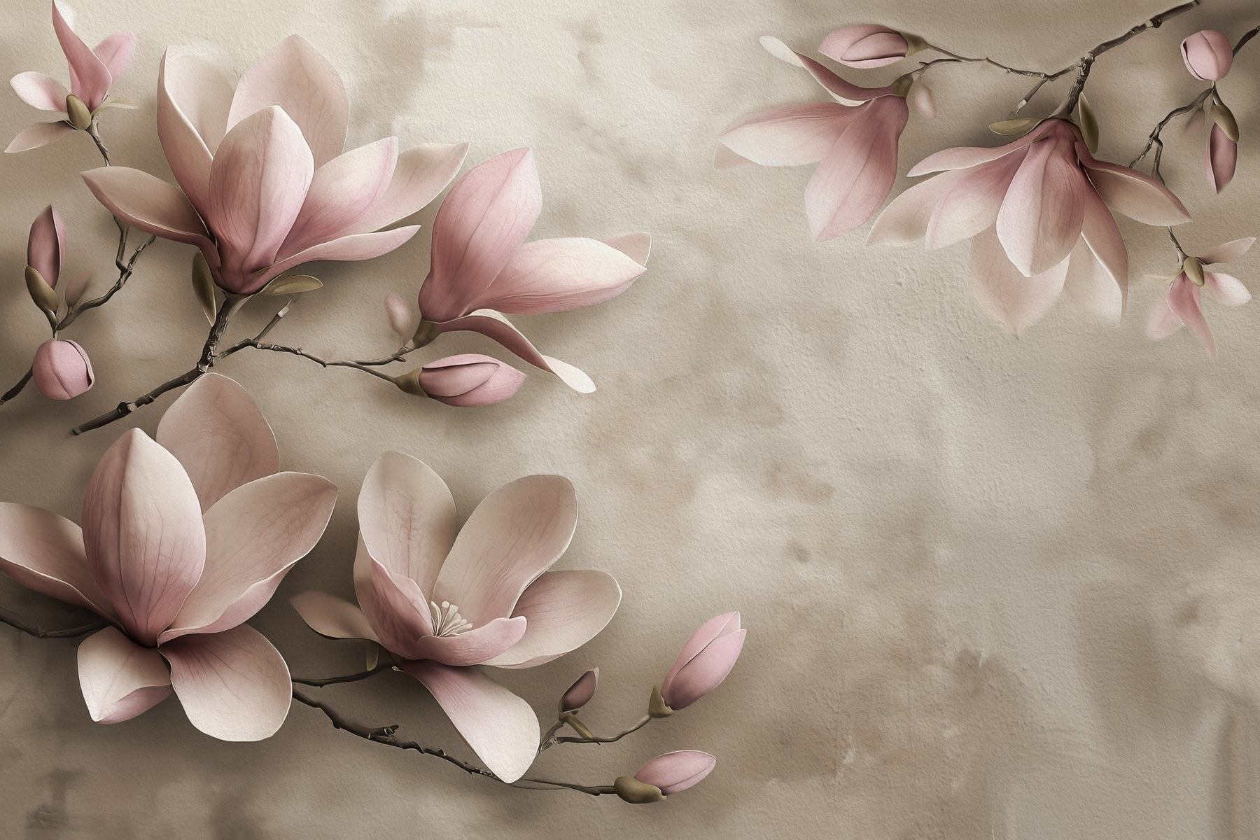Delicate blooms in soft pastel hues Delicate blooms in soft pastel hues