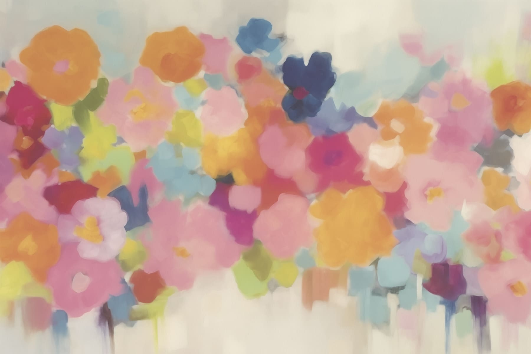 Group of colorful flowers Group of colorful flowers