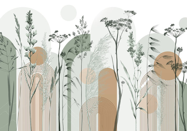 Derűs természet ihlette absztrakt design Derűs természet ihlette absztrakt design