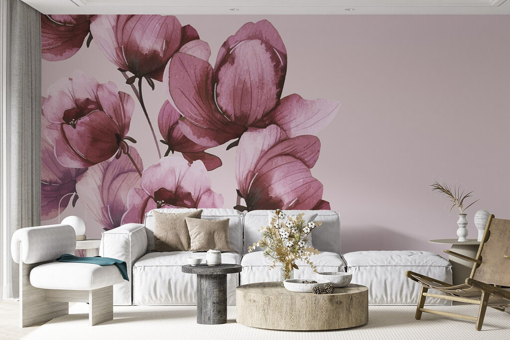 Delicate blooms in soft hues