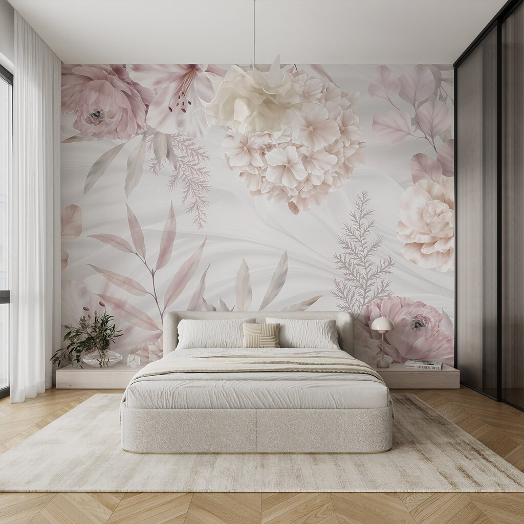 Soft pastel blooms on gentle backdrop Soft pastel blooms on gentle backdrop