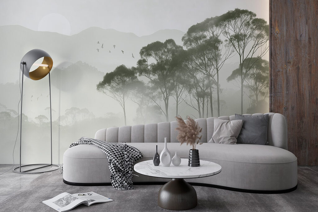 Birds flying over trees Birds flying over trees