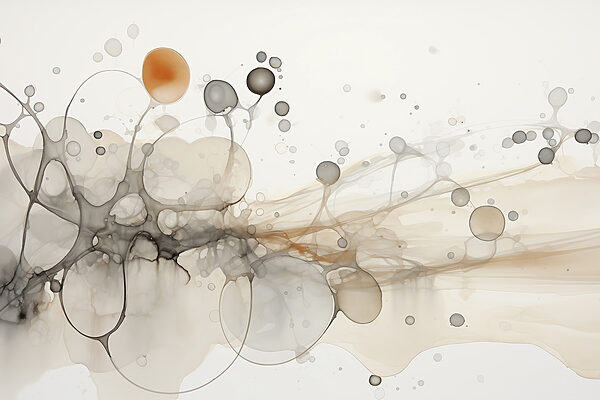 Abstract shapes in soft colors