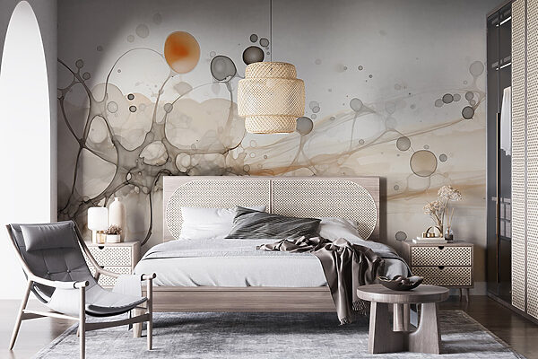 Fotótapéta Fotótapéta Absztrakt formák lágy színekben (Cikkszám: w02750)