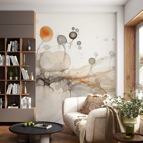 Abstract shapes in soft colors