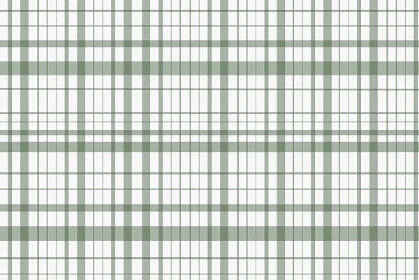 Green and white plaid