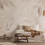 Fotótapéta Finom levelek lágy tónusokban