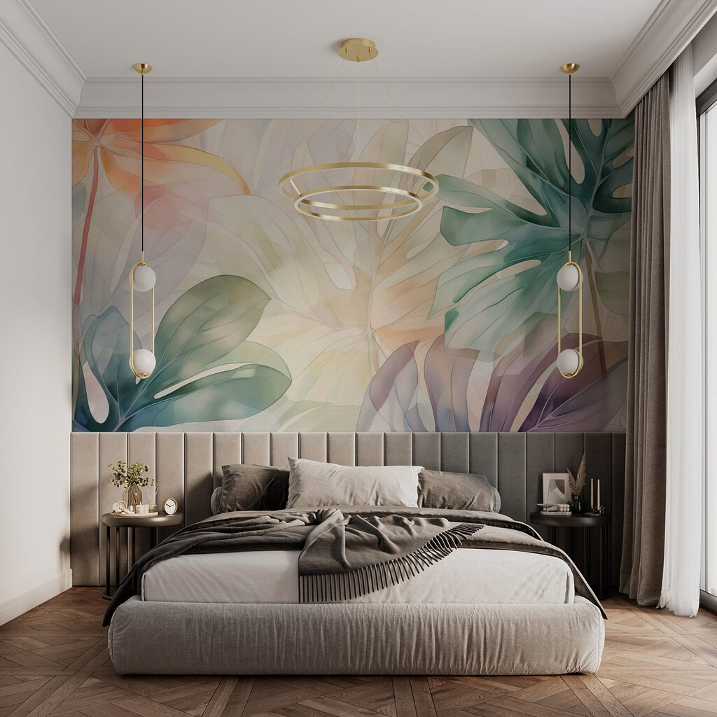Soft hues of tropical foliage blending Soft hues of tropical foliage blending