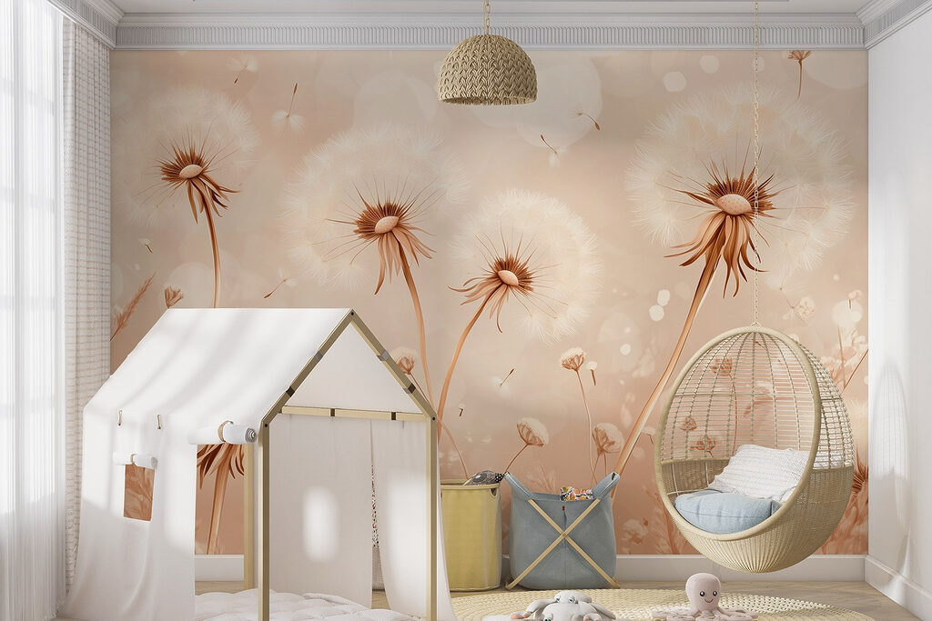 Dandelions dancing in the gentle breeze Dandelions dancing in the gentle breeze