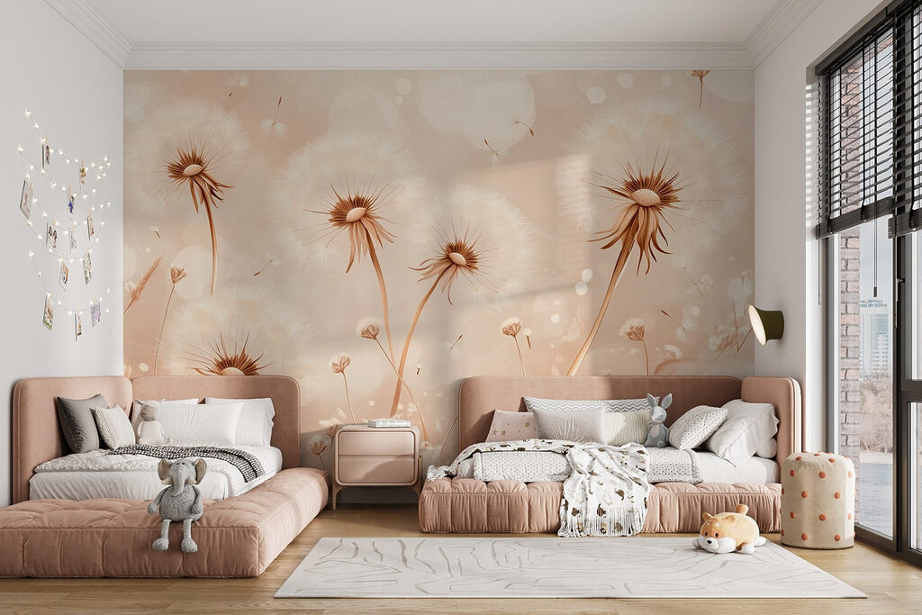 Dandelions dancing in the gentle breeze Dandelions dancing in the gentle breeze